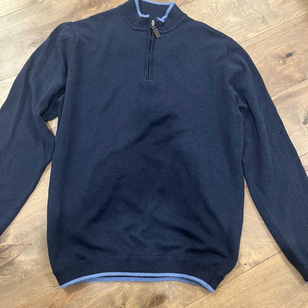 Johnnie o 1/4 zip sweater size medium